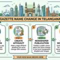 Apply Online For Gazette Name Change In Telangana | Vakil India