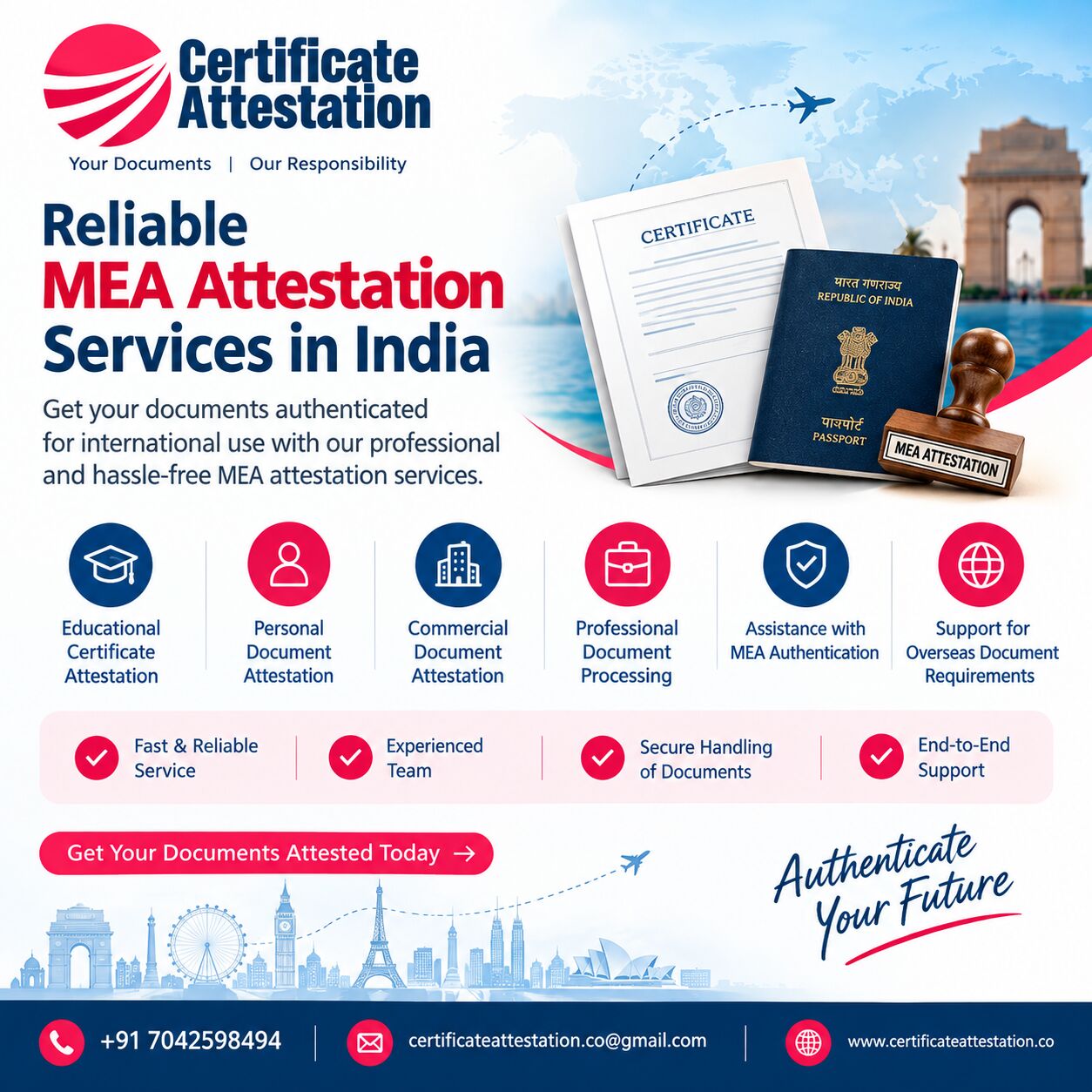 Mumbai, Immigration, MEA Attestation Services In India