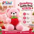 INR 591,  Strawberry Teddy Bear Soft Toy | Cute & Cuddly Gift For Kids