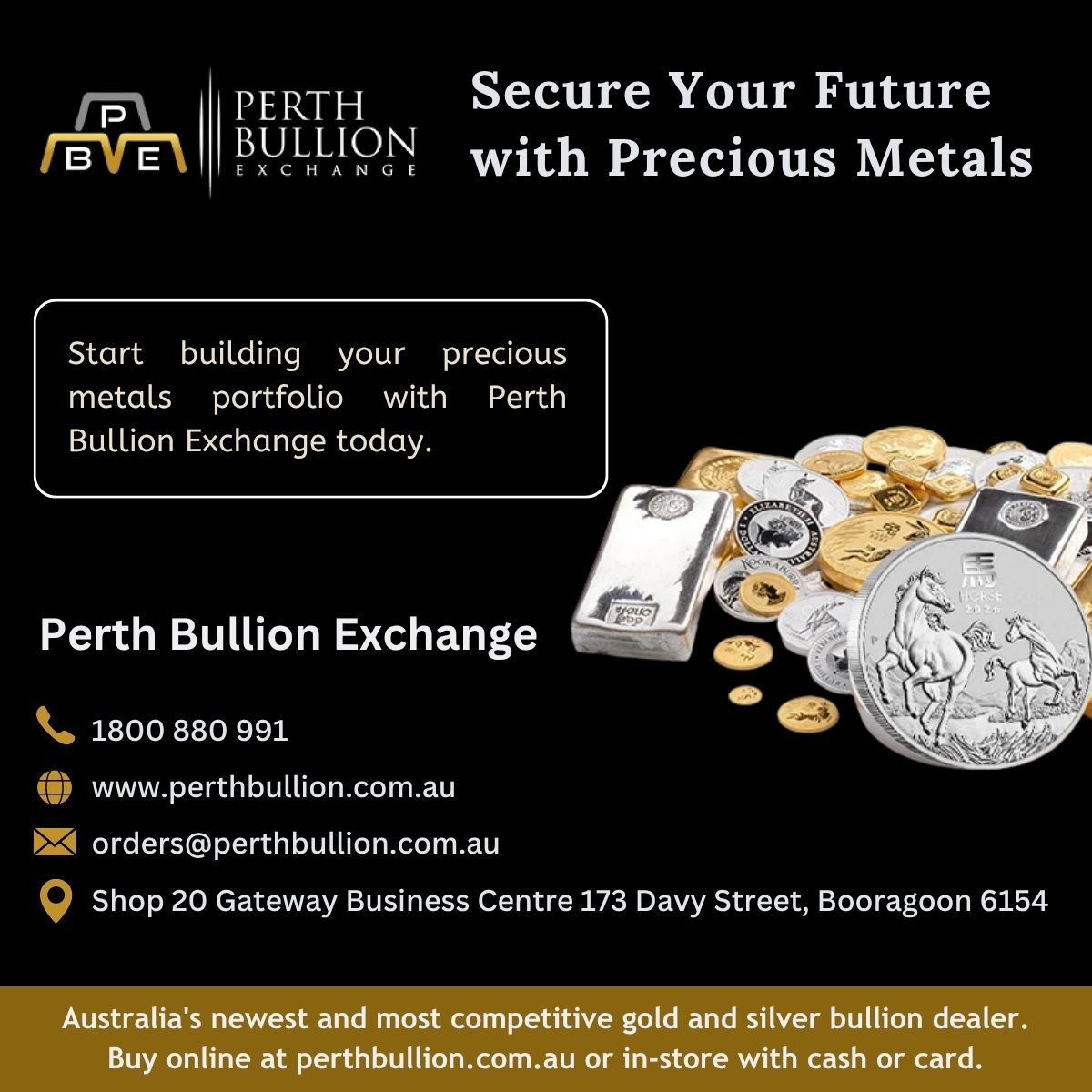 Perth, Collectibles, Secure Your Future With Precious Metals
