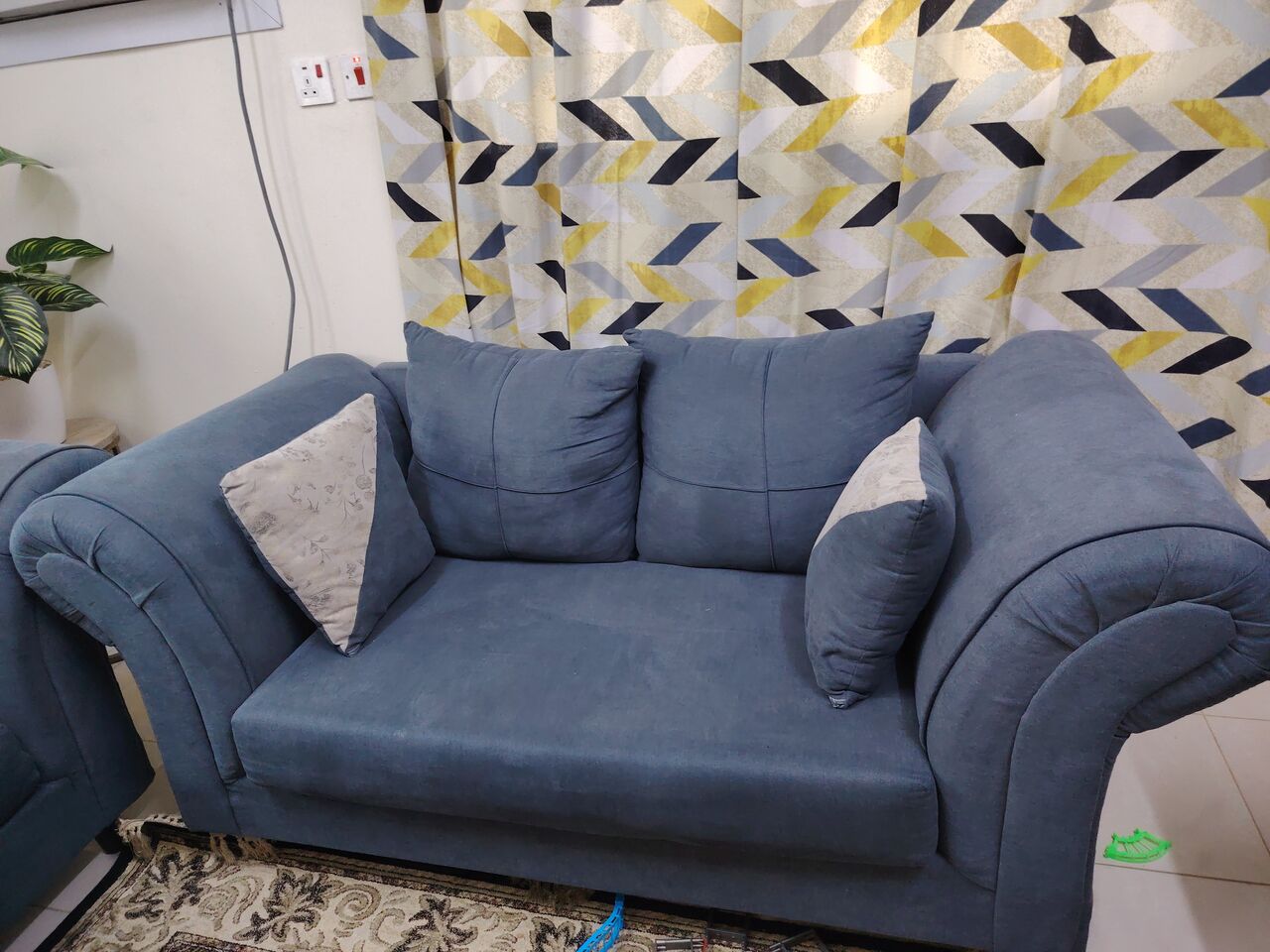 Khobar, Household Items, SAR 400,  Selling Blue Color Sofa 7 Seater