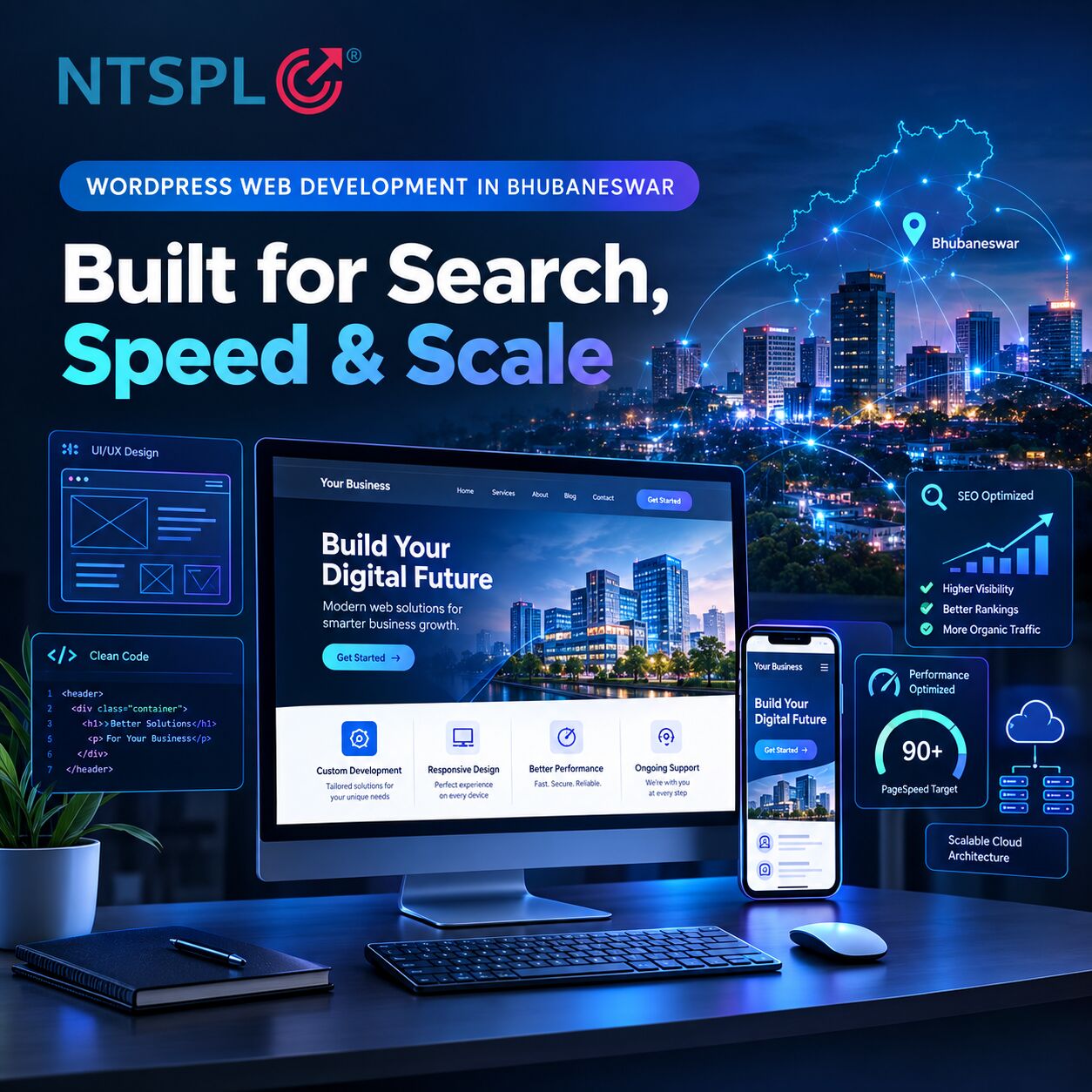Bhubaneswar, Software Development, WordPress Web Development In Bhubaneswar: Built For Search, Speed And Scale.