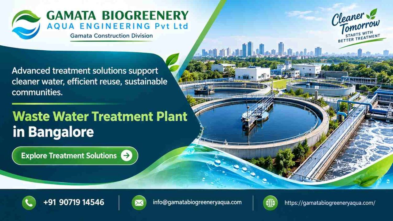 Bangalore, Construction, Waste Water Treatment Plant In Bangalore