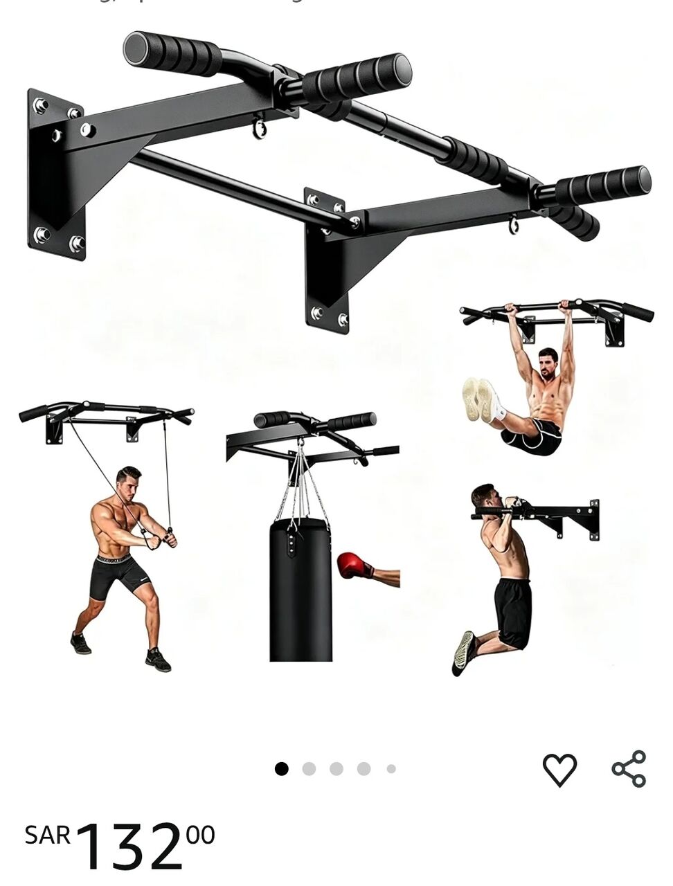 Abha, Health & Beauty Items, SAR 550,  Bench Press Pull Up Bar And 50kg Bar Bell Set