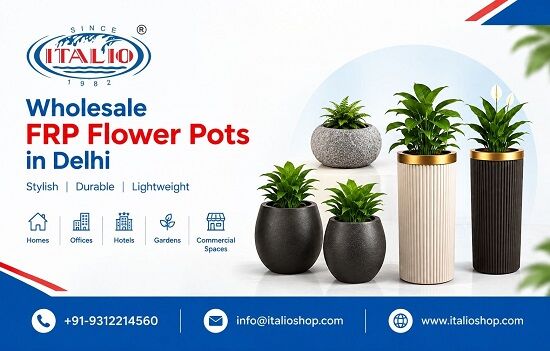 New Delhi, Farm/Garden, Where Can You Find Wholesale FRP Flower Pots In Delhi From Italio Shop?
