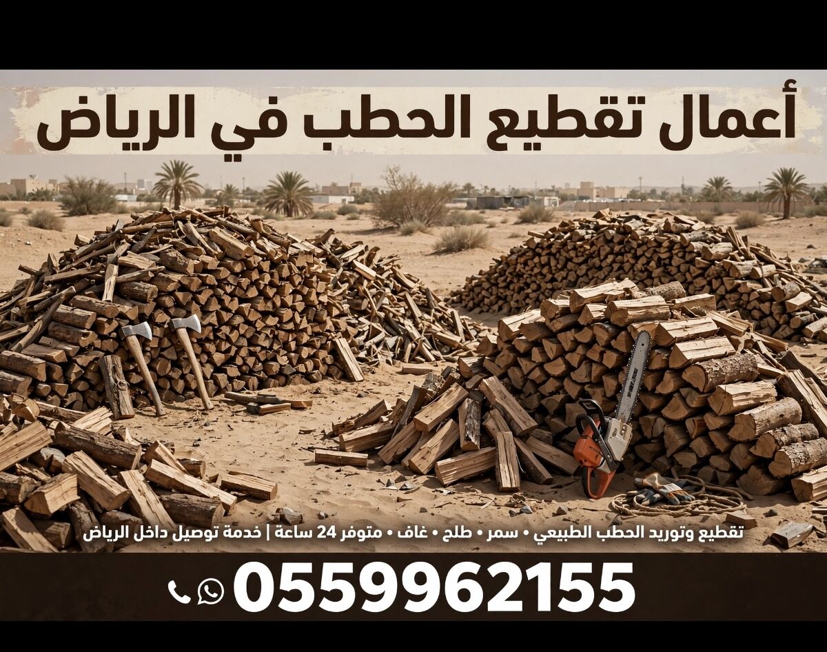 Riyadh, Logistics, عامل تقطيع حطب في الرياض
