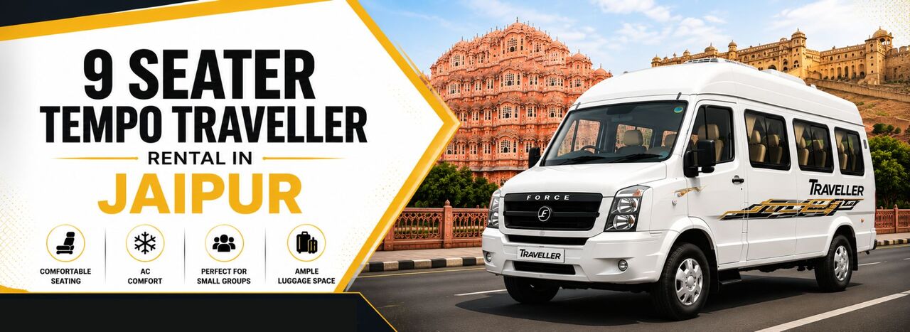 Jaipur, Travel, Luxury 9 Seater Tempo Traveller Jaipur