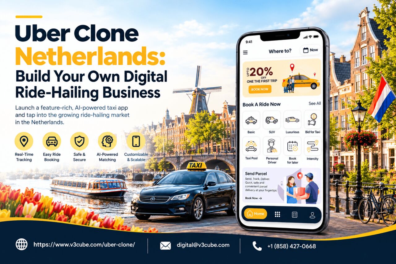 The Hague, Software Development, Uber Clone Netherlands: Build Your Own Digital Ride-Hailing Business