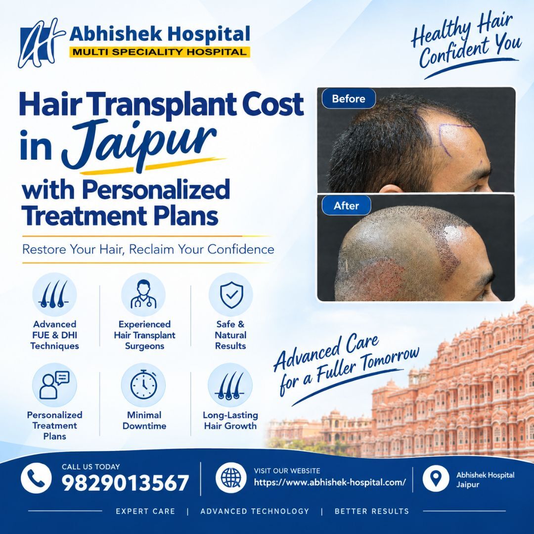 Jaipur, Health, Hair Transplant Cost In Jaipur With Personalized Treatment Plans
