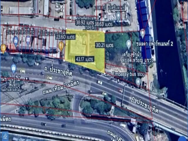 Bangkok, Real Estate For Sale, THB 90000000,  6 BR,  255 Sq. Feet,  ขายที่ดินติดถนนใหญ่ ประชาอุทิศ-ห