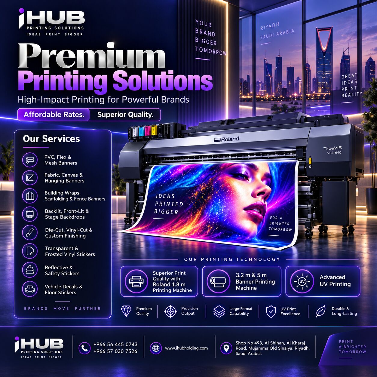 Riyadh, Printing, Professional Printing Services In Riyadh &ndash; Banners, Stickers, UV & Large Format Printing