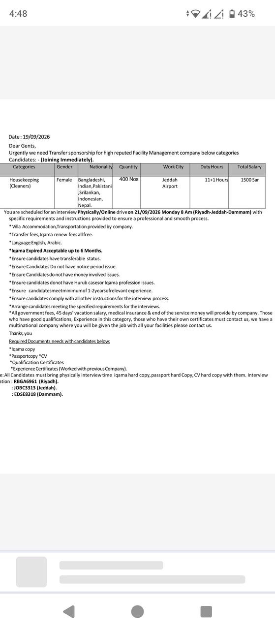 Jeddah, Jobs, Airport