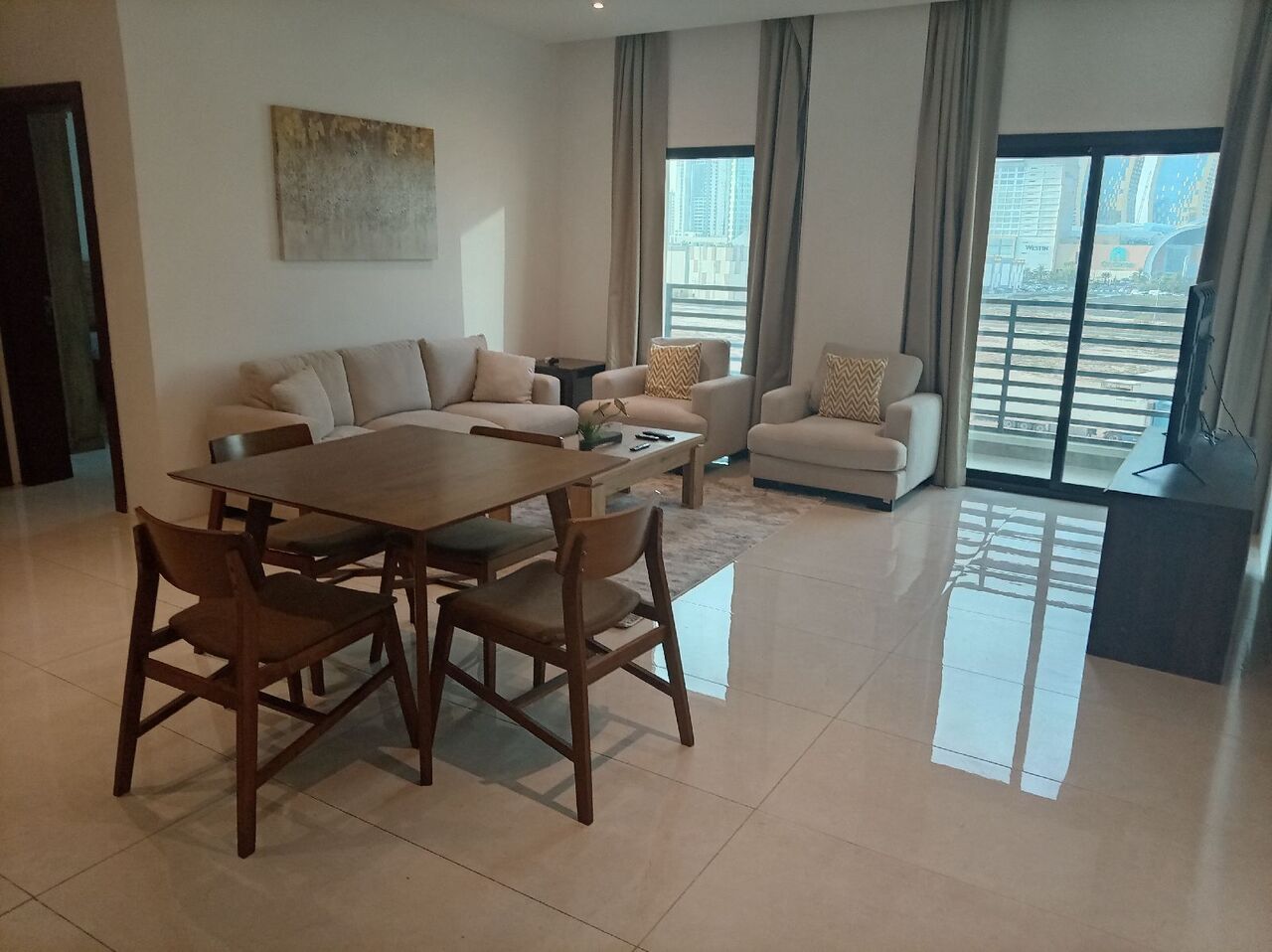 Burhama, Apartments, Flats, Houses & Villas, BHD 300/year,  1 BR,  Fully Furnished 1 Bedroom 1 Bathroom Balcony Flat For Rent In : Burhama