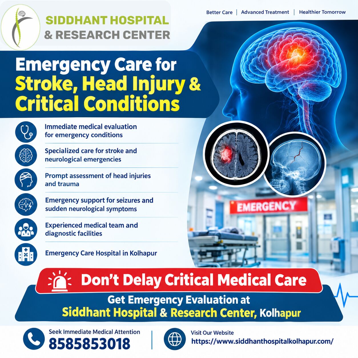 Mumbai, Health, Emergency Care For Stroke, Head Injury, And Other Critical Conditions