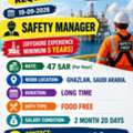 SAFETY MANAGER ( OFFSHORE EXPERIENCE)