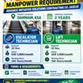 ESCALATOR TECHNICIANS &  LIFT TECHNICIANS