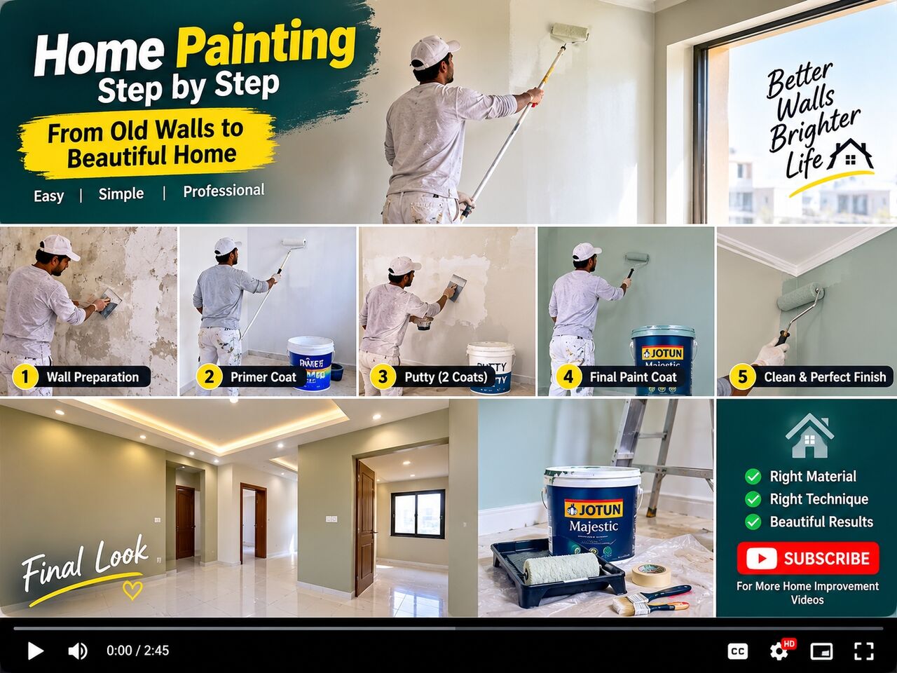 Riyadh, Jobs, HOME PAINTING STEP BY STEP