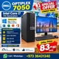 BHD 83,  Special Offer DELL Core I7 7th Generation Computer 8GB DDR4 RAM - 256GB SSD - Ready Win 11