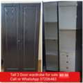 BHD 26,  ✅️ Tall 2 Door Wardrobe For Sale In Good Condition With Delivery