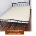 BHD 38,  ✅️ Queen Metal Bed & Mattress For Sale In Good Condition With Delivery