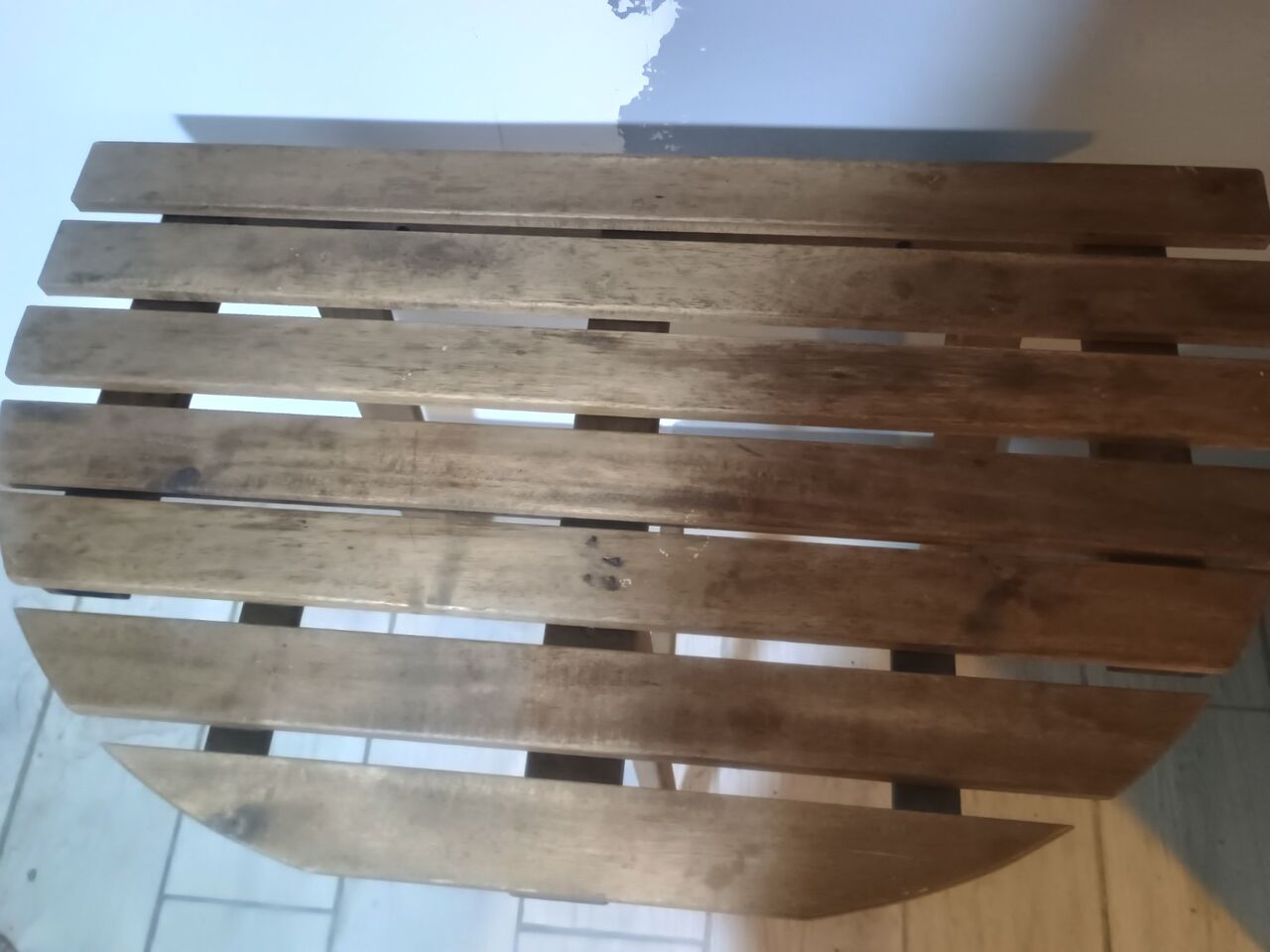 Madinat Al Ummal, Furniture, SAR 50,  3-Leg Wooden Side Table - 50 SAR