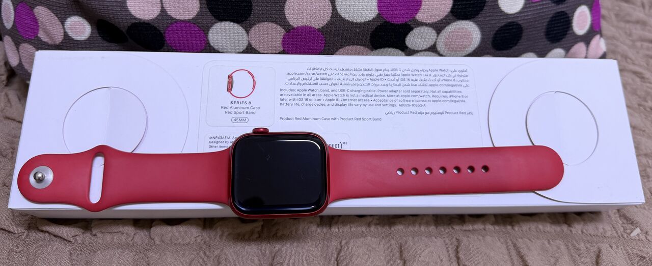Jubail, Watches, SAR 950,  Apple Watch Series 8 45mm Great Condition