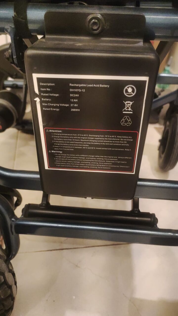 Jeddah, Health & Beauty Items, SAR 1000,  Electric Chair With Lead Acid Battery Foldable