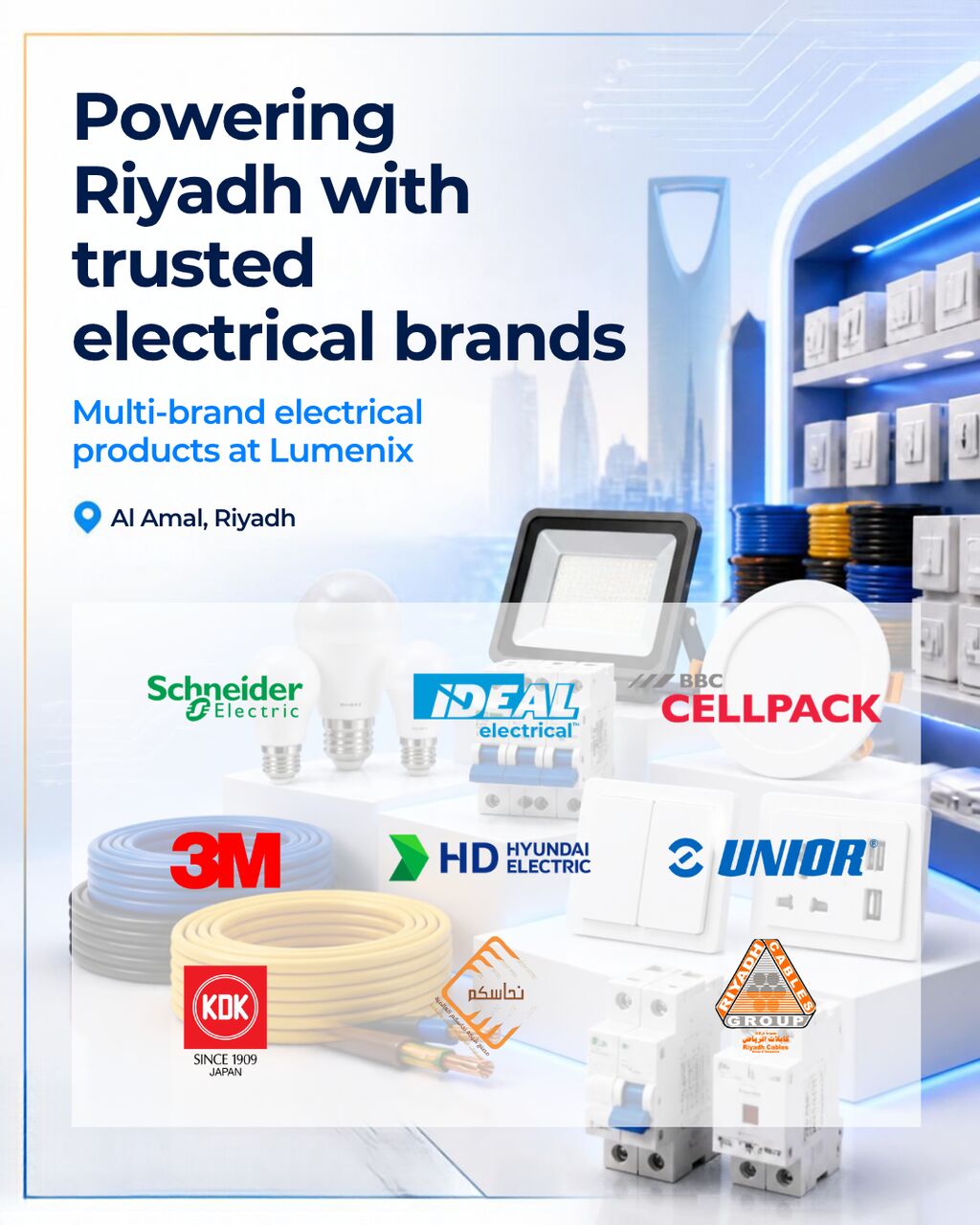 Riyadh, Wholesale Products, Lumenix Electrical - Wholesale / Retail