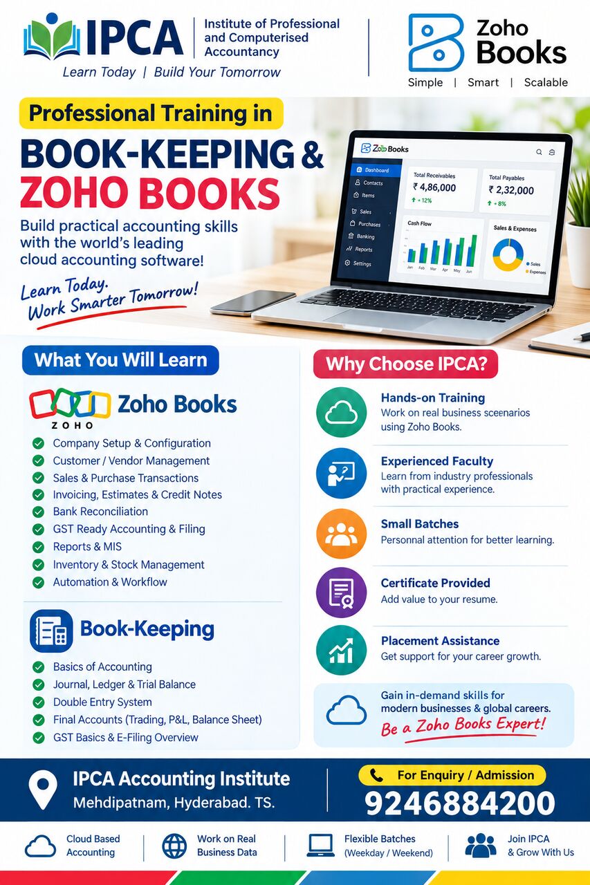 Hyderabad, Lessons Offered, Accounting Courses In Hyderabad | Learn Tally, QuickBooks & Bookkeeping