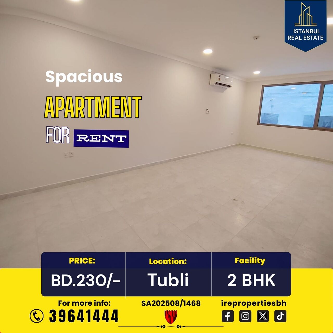 Tubli, Apartments, Flats, Houses & Villas, BHD 230/month,  2 BR,  115 Sq. Meter,  Semi-Furnished 2 BHK Family Apartment For Rent In Tubli &ndash; BD 230/-