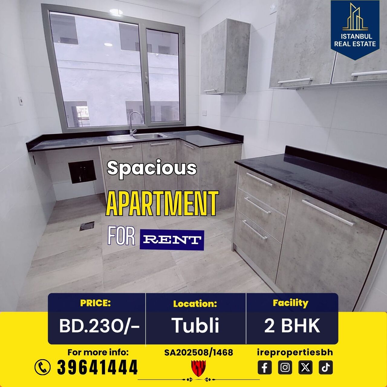 Tubli, Apartments, Flats, Houses & Villas, BHD 230/month,  2 BR,  115 Sq. Meter,  Semi-Furnished 2 BHK Family Apartment For Rent In Tubli &ndash; BD 230/-