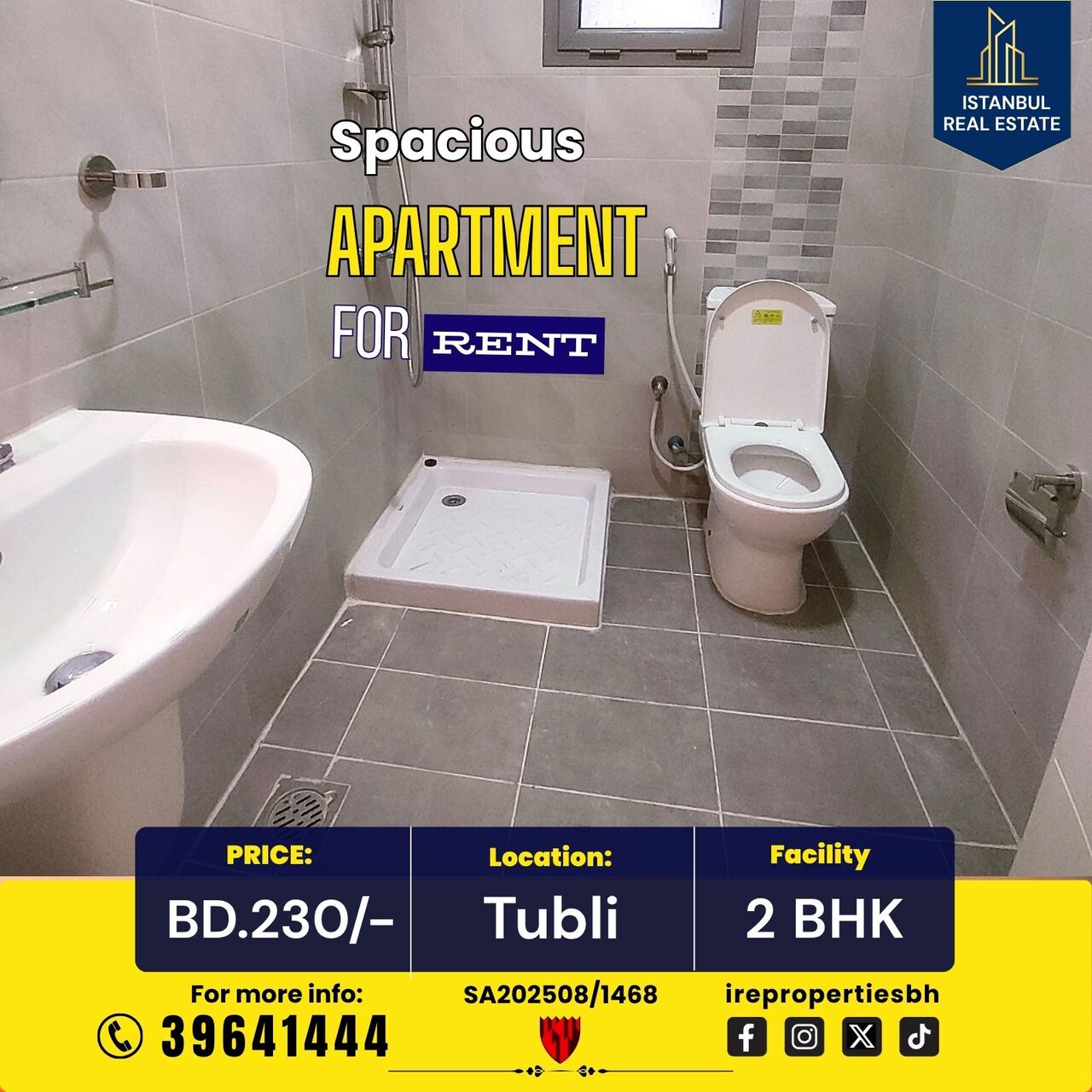 Tubli, Apartments, Flats, Houses & Villas, BHD 230/month,  2 BR,  115 Sq. Meter,  Semi-Furnished 2 BHK Family Apartment For Rent In Tubli &ndash; BD 230/-