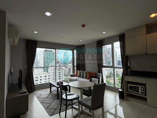 Bangkok, Villas, THB 40000,  60 Sq. Meter,  Rhythm Sathorn - Narathiwas 2 Bedrooms 2 Bathroom For Rent (A2379)