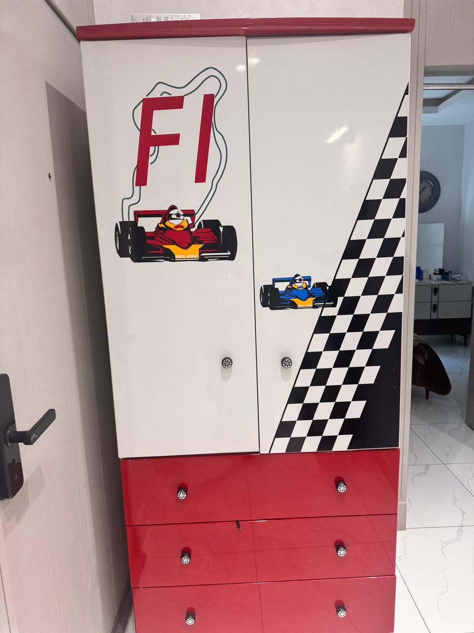 Riyadh, Furniture, SAR 800,  Kids Wardrob - Formula1 Racing From  Home Centre