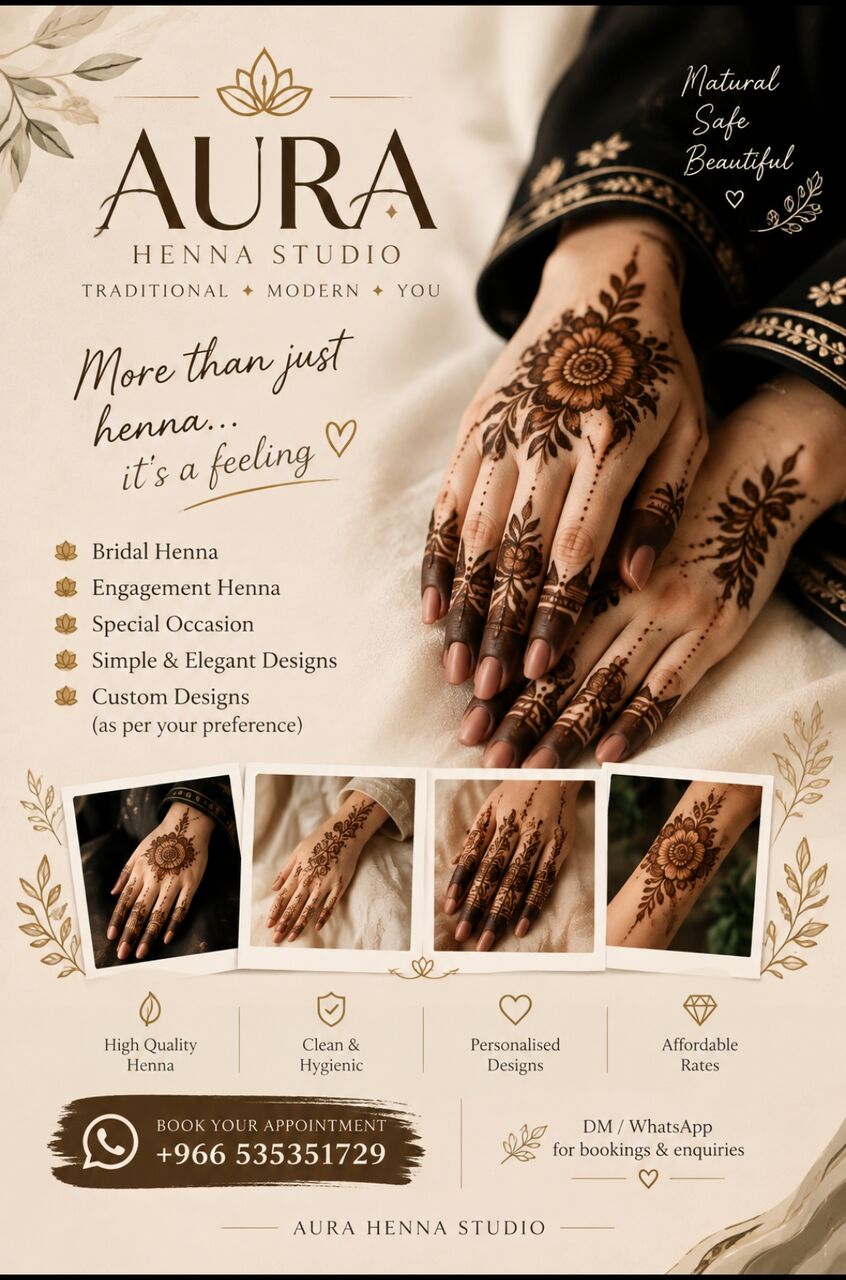 Jeddah, Beautician, Make Your Special Moments Beautiful With Henna