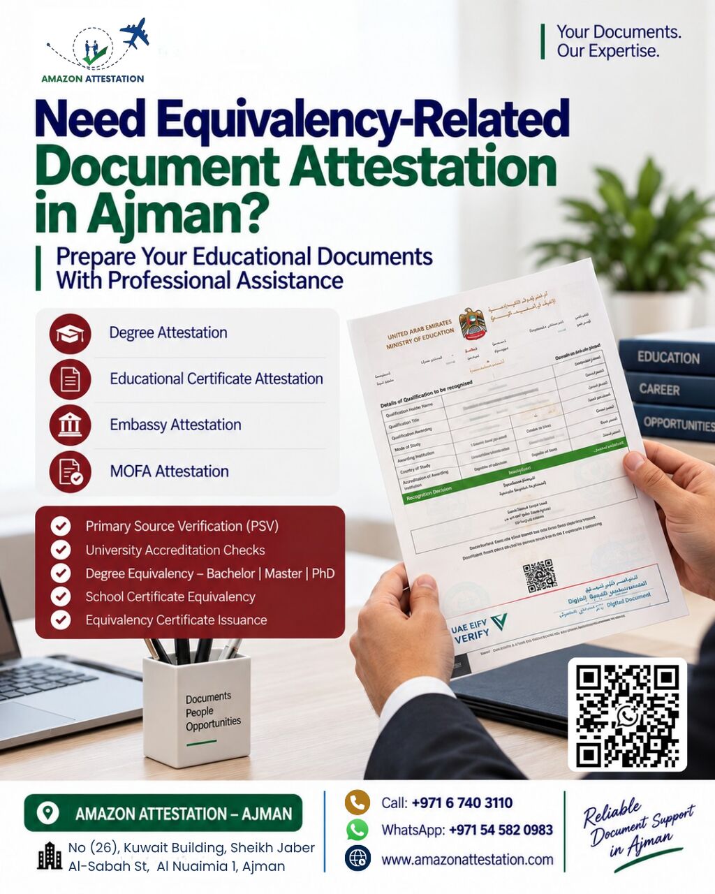 Ajman, Education, UAE Equivalency Certificate &ndash; Educational Document Attestation In Ajman