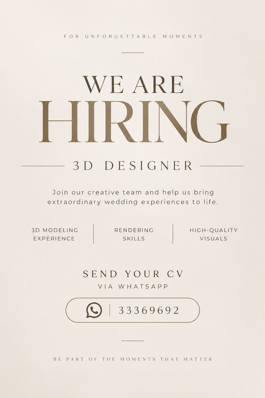 Manama, Jobs, 3d Designer