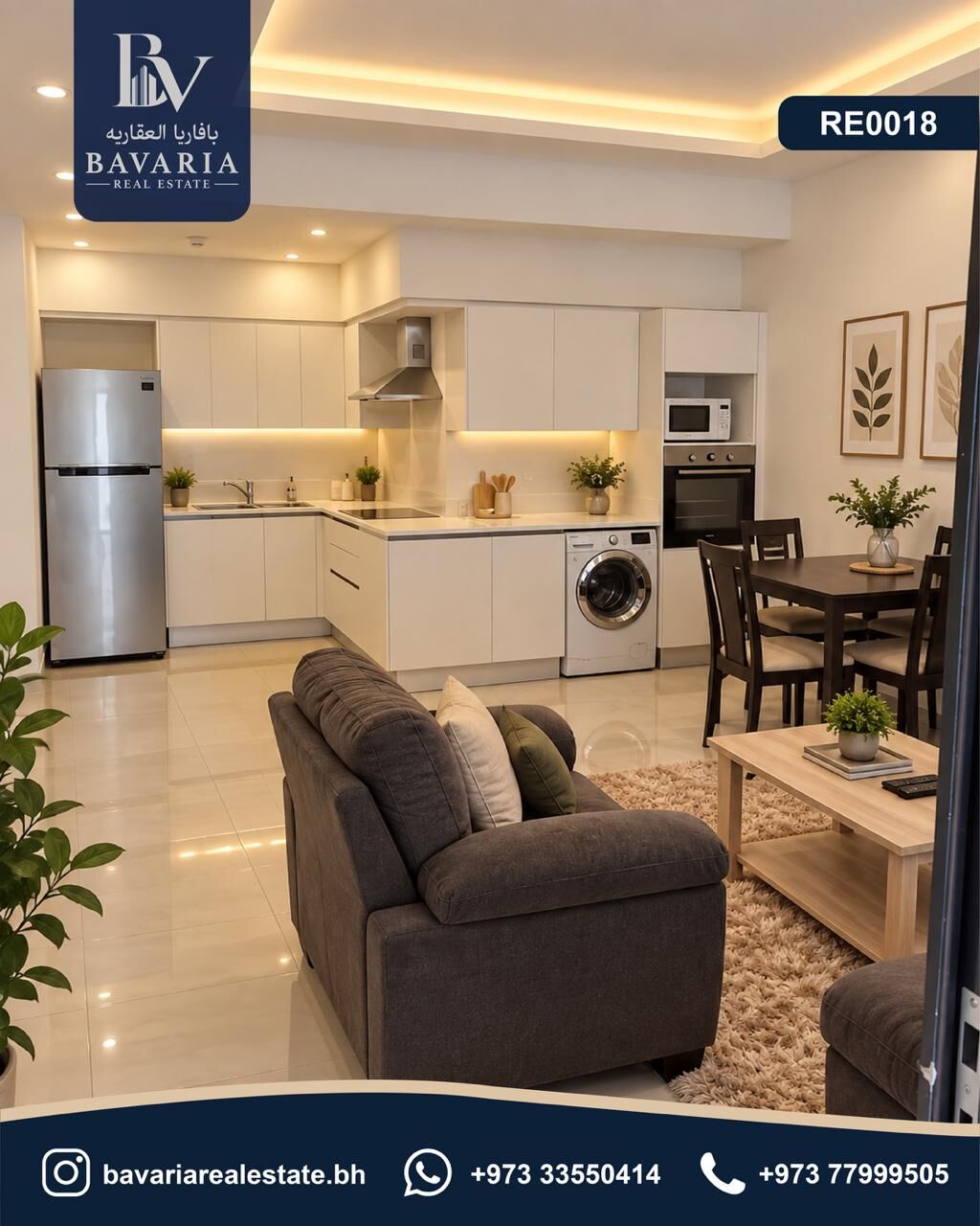 Juffair, Real Estate For Sale, BHD 41,  1 BR,  Furnished 1 Bedroom Apartment For Sale In Orchid Plaza &ndash; Juffair
