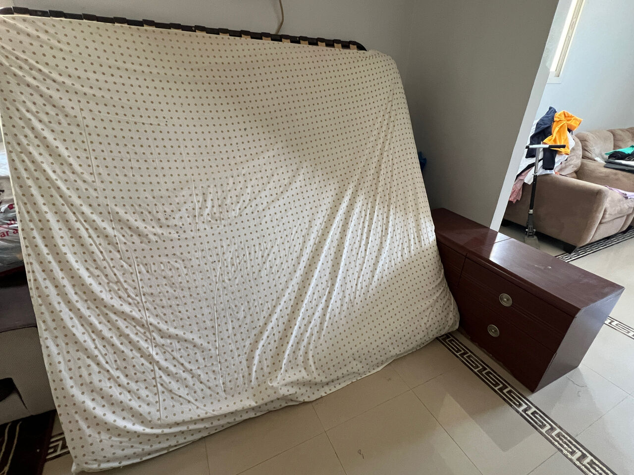 Riyadh, Furniture, SAR 500,  Bed Set With Cupboard Dressing And Side Tables