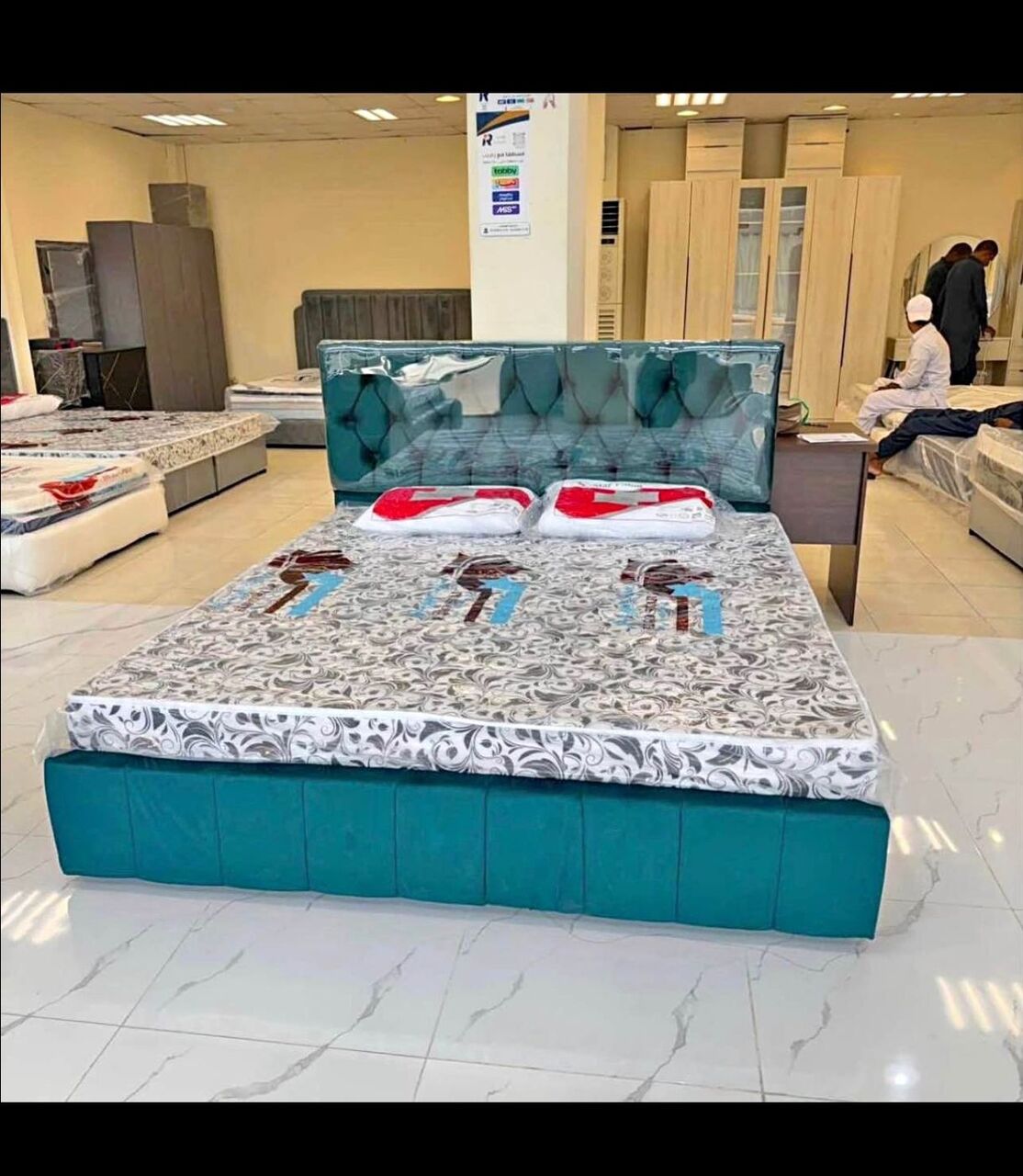 Jeddah, Furniture, SAR 1,  Double Bed With Mattress Available Brand New