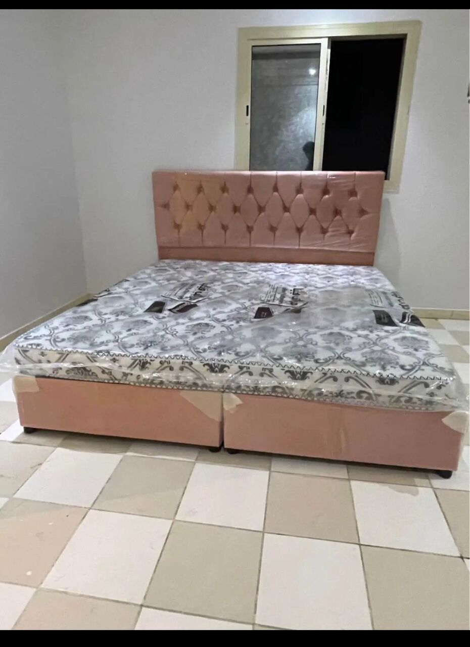 Jeddah, Furniture, SAR 1,  Double Bed With Mattress Available Brand New