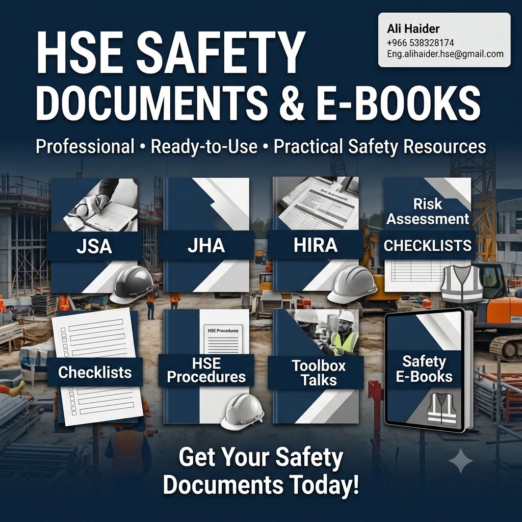 Riyadh, Lessons Offered, Professional HSE Safety Documents & E-Books | Ready-to-Use Safety Resources