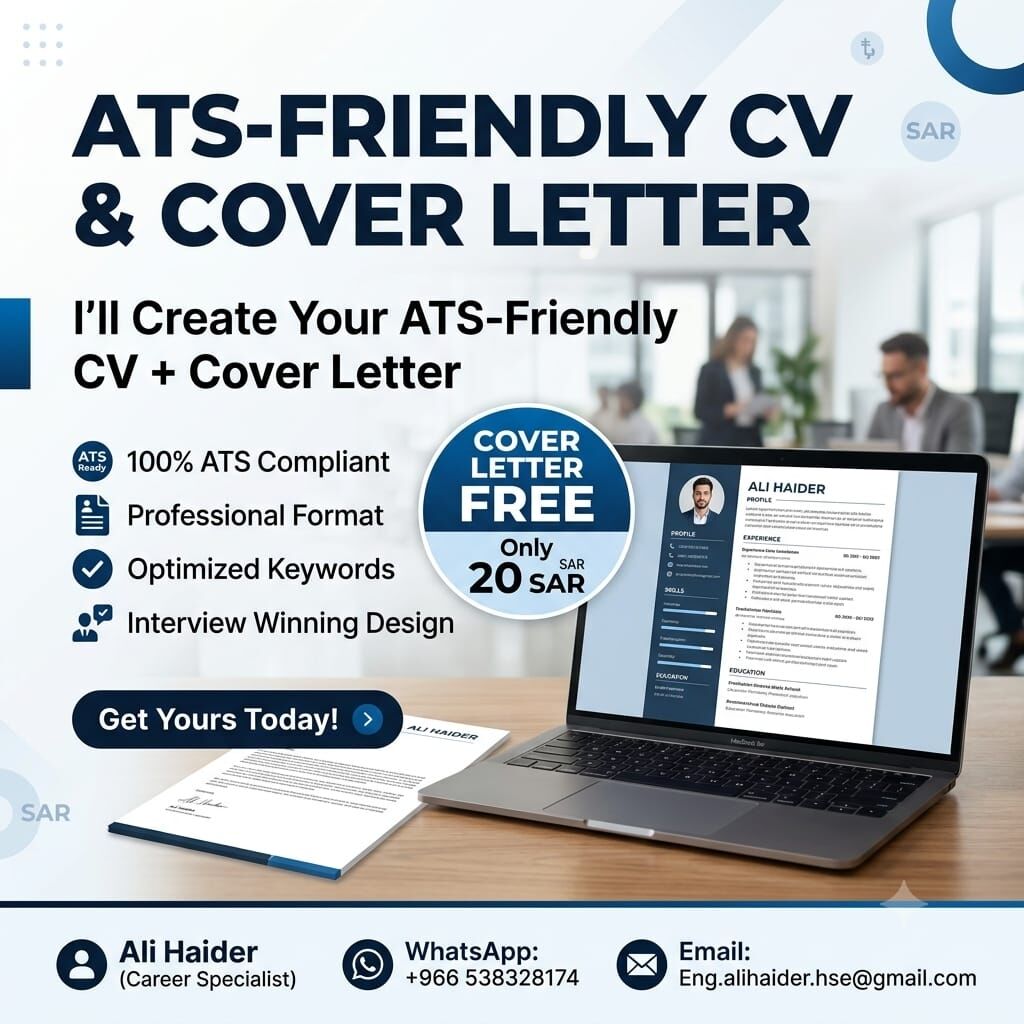 Riyadh, Education, Professional ATS-Friendly CV Writing Service | Only 20 SAR