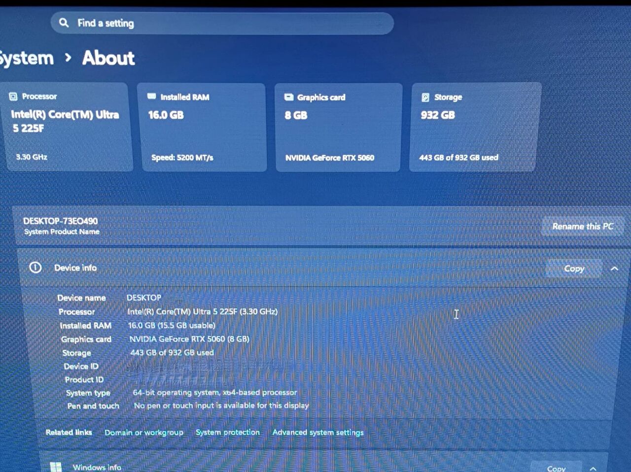 Riyadh, Computers, SAR 4500,  INFINIARC GEFORCE RTX 5060 - INTEL CORE ULTRA 5 - DDR5 GAMING DESKTOP PC