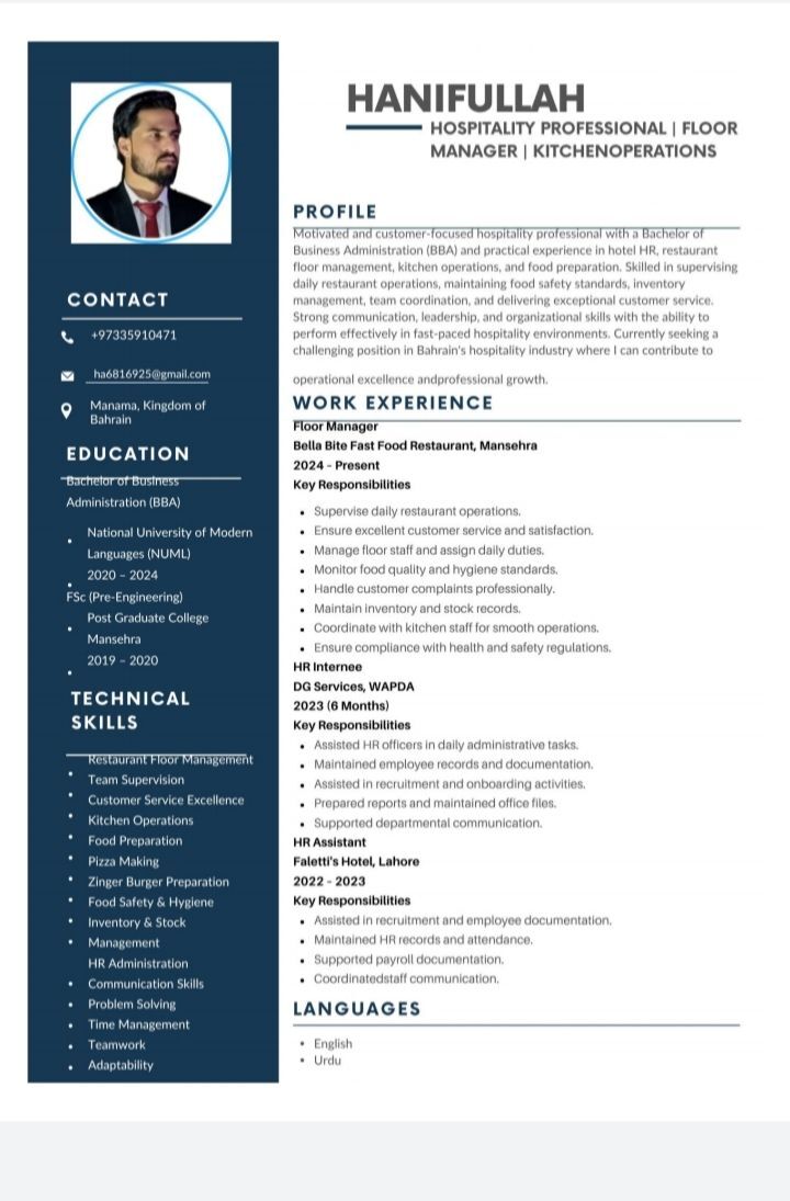 Manama, Job Seekers, Looking For Job