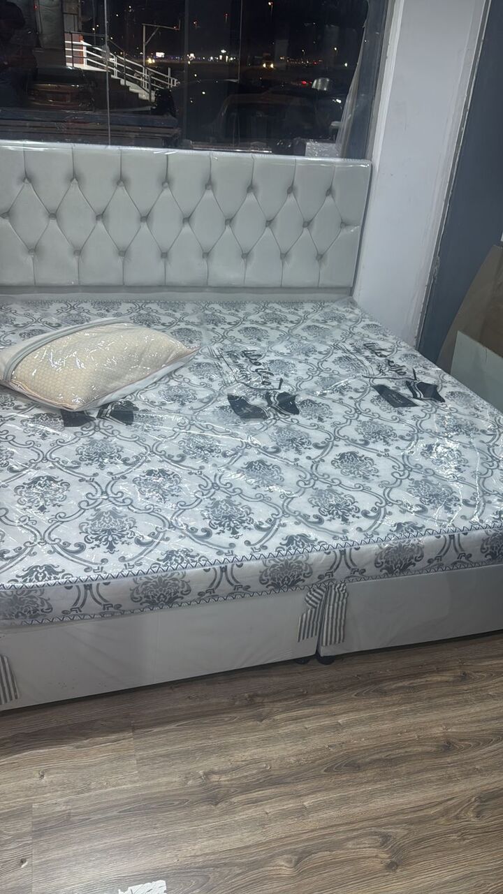 Jeddah, Furniture, SAR 350,  King Size Wooden Bed Frame And Medicated Mattress With Excellent Quality And Reasonable Ra