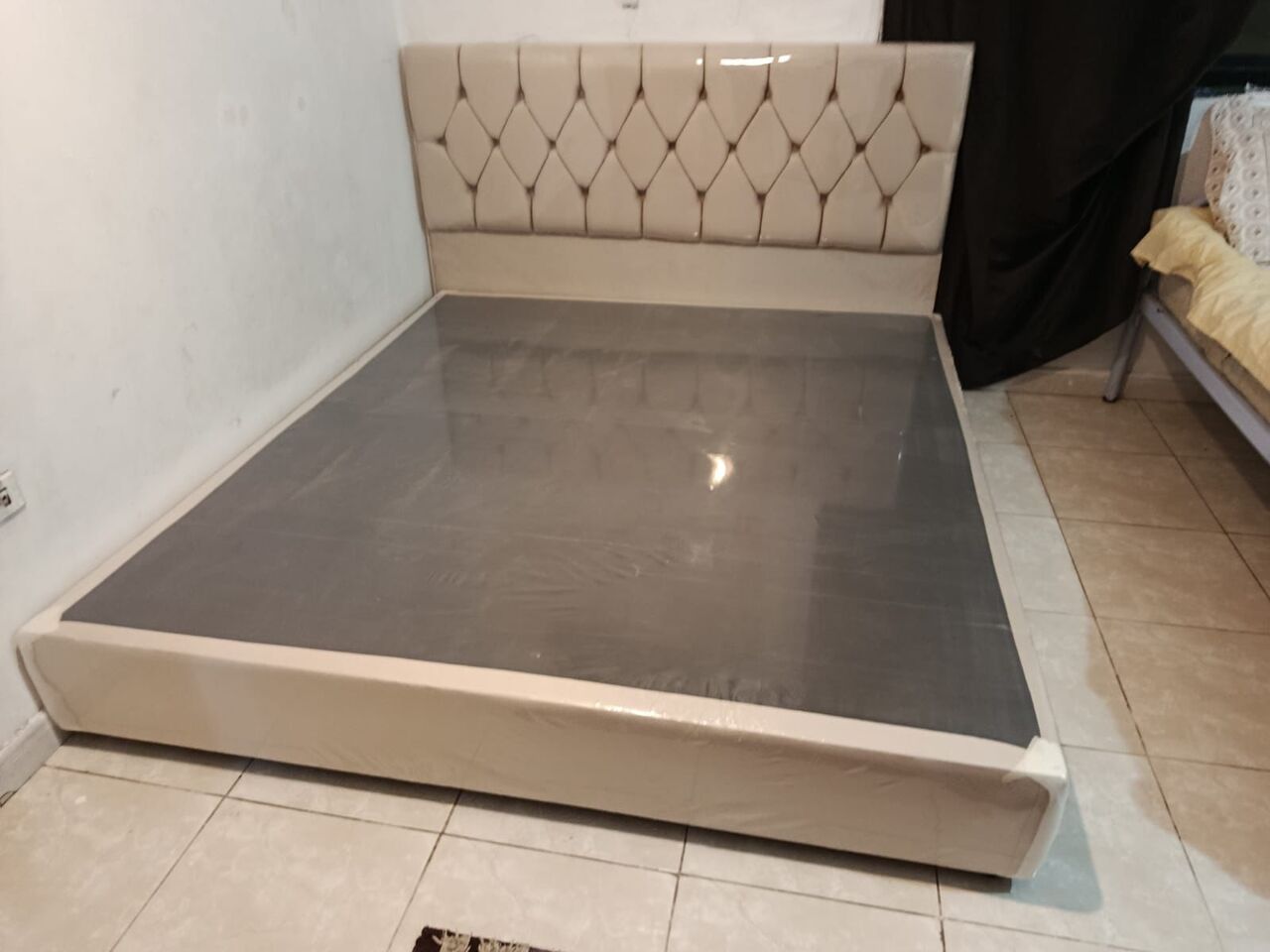 Jeddah, Furniture, SAR 350,  King Size Wooden Bed Frame And Medicated Mattress With Excellent Quality And Reasonable Ra