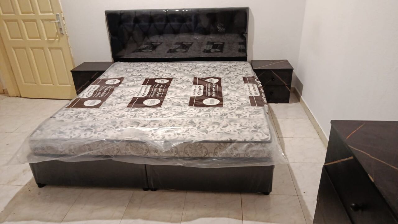 Jeddah, Furniture, SAR 350,  King Size Wooden Bed Frame And Medicated Mattress With Excellent Quality And Reasonable Ra