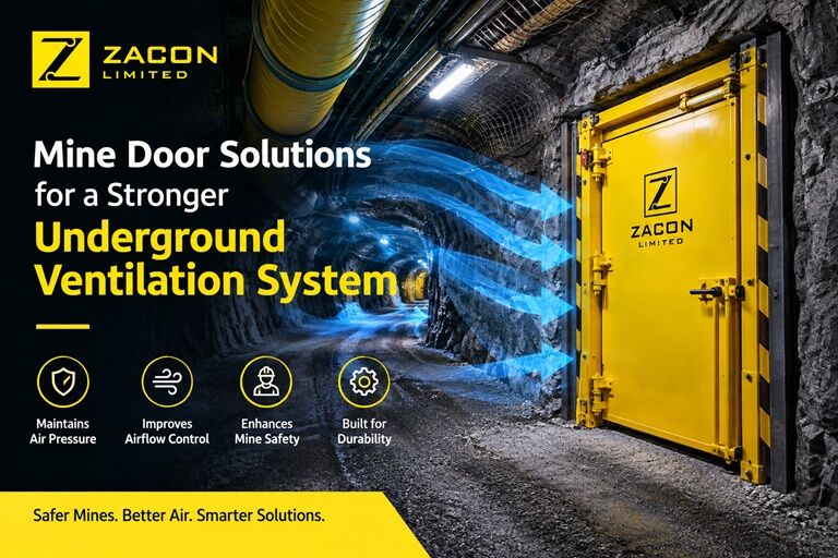 Toronto, Heavy Equipment, CAD 1000,  Mine Door Solutions From Zacon For A Stronger Underground Ventilation System