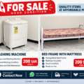 SAR 300,  Washing Machine & Single Bed